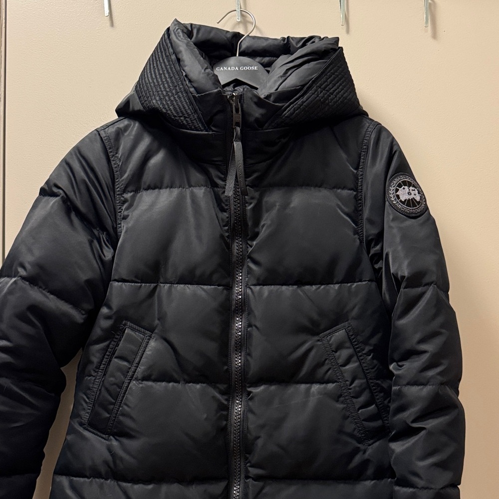 Canada Goose Mystique Parka in Black Performance Satin